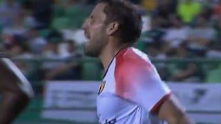 La pelota dio en el palo: Bordacahar y la gran ocasión de gol en Melgar vs. Deportivo Cali [VIDEO]