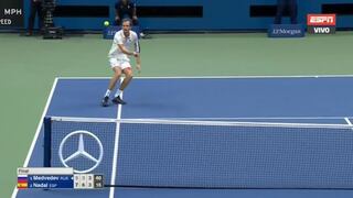 ¡Se lució! El formidable punto que le hizo Medvedev a Rafael Nadal en la final del US Open 2019 [VIDEO]