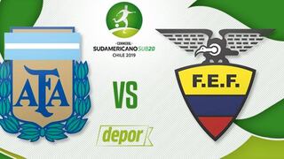 Argentina vs. Ecuador EN VIVO por Movistar: juegan en Talca por el Sudamericano Sub20