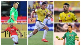 ¿Quiénes son los jugadores más caros del Colombia-Chile por Eliminatorias?