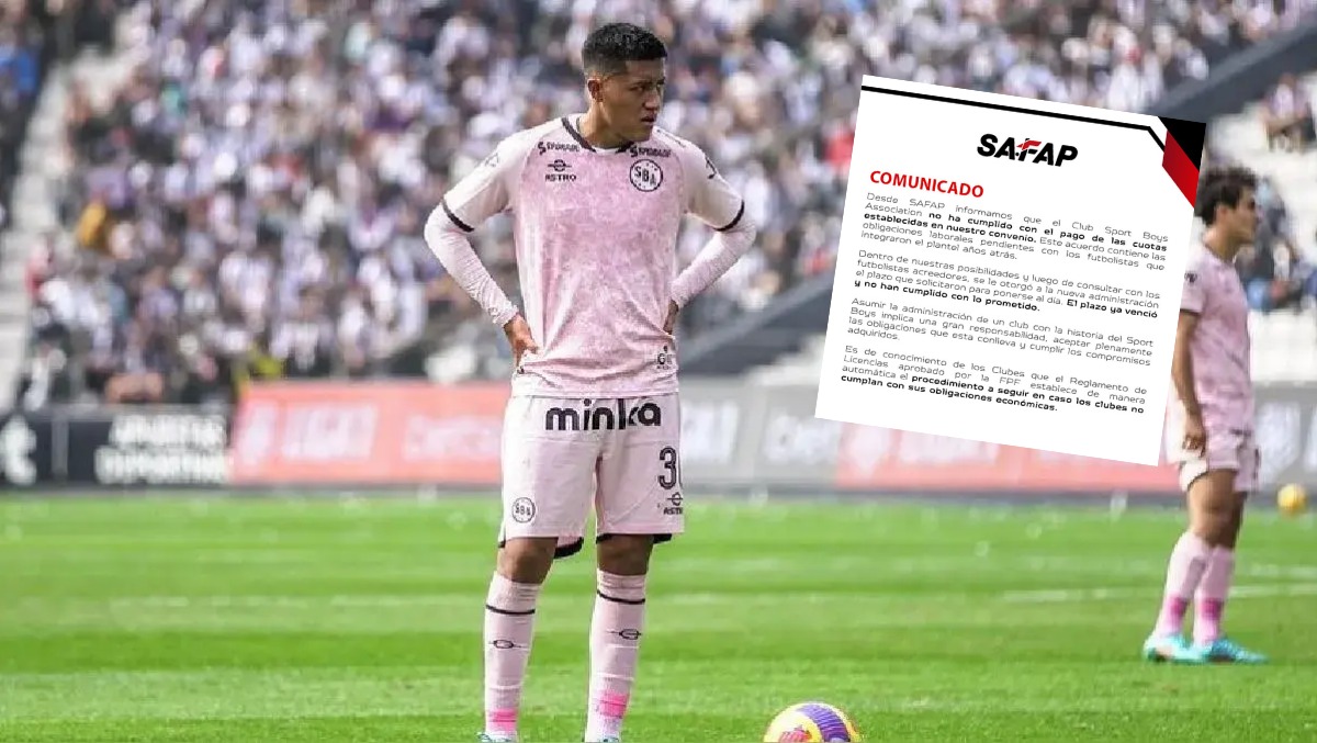 Sport Boys en problemas con SAFAP | FOTO: Club Sport Boys