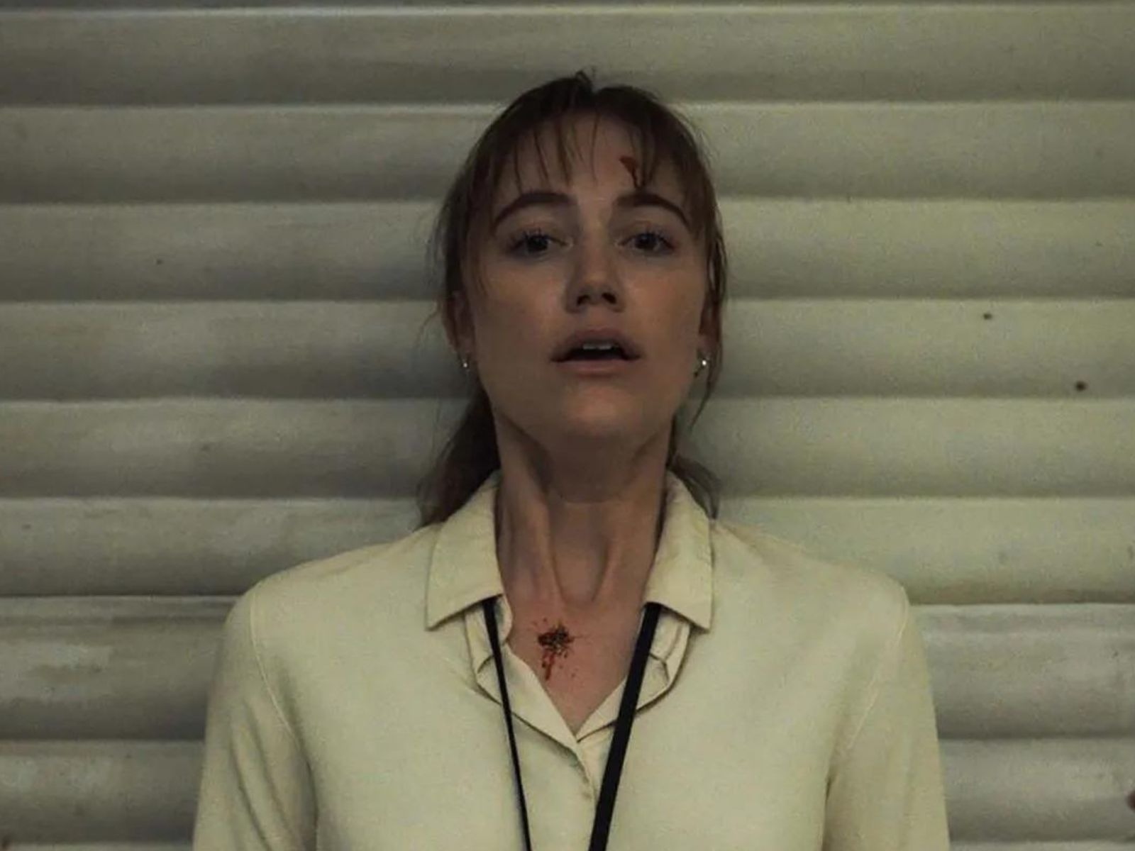 Maika Monroe como Lee Harker en una escena de la película "Longlegs" (Foto: Neon)