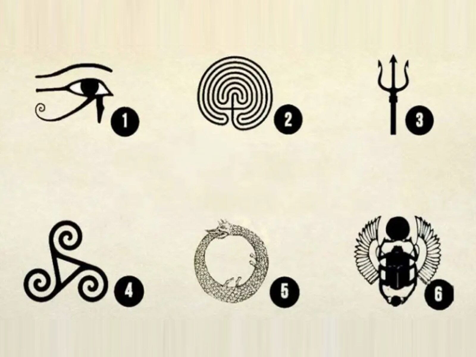 TEST VISUAL | Esta imagen te muestra seis símbolos distintos. Tienes que escoger uno. (Foto: namastest.net)