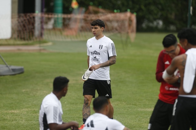 Entrenamiento de la selección peruana de fútbol con miras a la próxima fecha doble por las eliminatorias 2026. (Foto: Mario Zapata Nieto / @photo.gec)