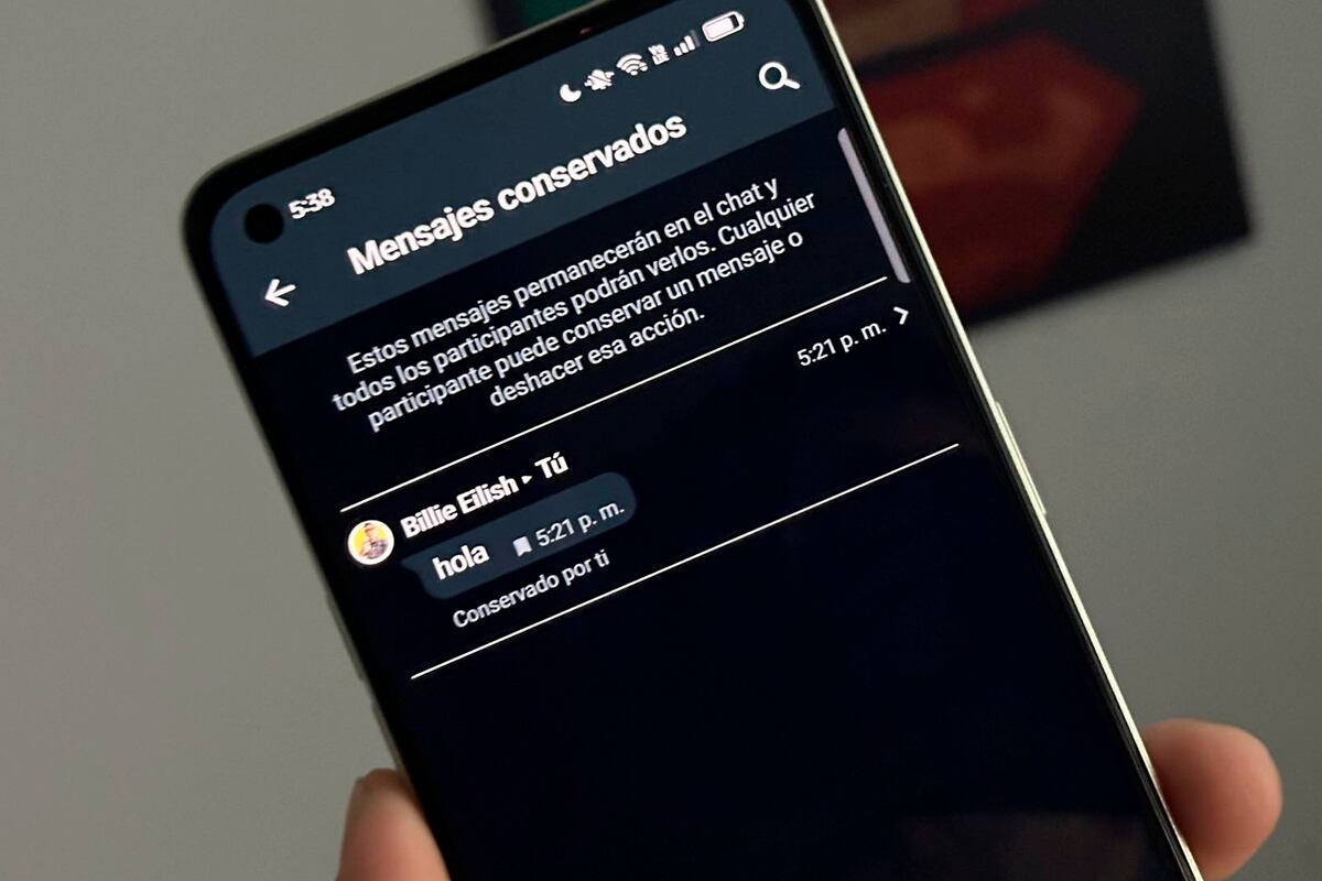WHATSAPP | Los mensajes conservados solo aparecen cuando activas los mensajes temporales en WhatsApp. (Foto: MAG - Rommel Yupanqui)