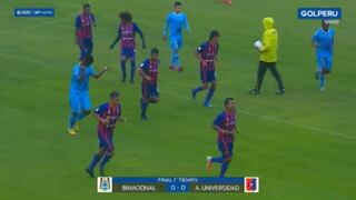 Jugadores de Binacional y Alianza Universidad salieron corriendo del Guillermo Briceño ante la caída de granizo [VIDEO]