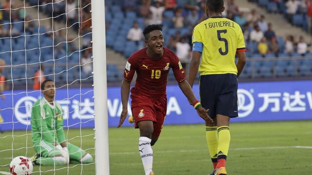 Colombia perdió 1-0 con Ghana en New Delhi por la fecha 1 del grupo A del Mundial Sub 17