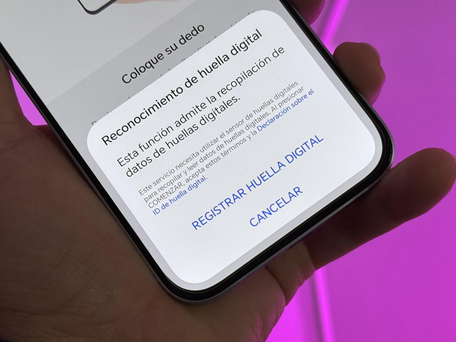 ANDROID | Recuerda que puedes registrar hasta 5 huellas dactilares. (Foto: Depor - Rommel Yupanqui)