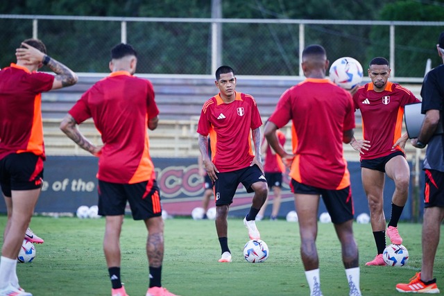 Selección Peruana realizó su último entrenamiento en Miami. (Foto: FPF)