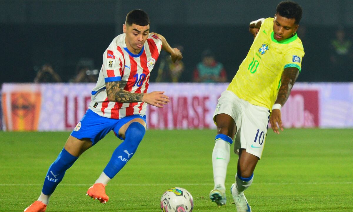 Paraguay se llevó el triunfo ante Brasil por 1-0 en Asunción por jornada 8 de Eliminatorias 2026. (Foto: AFP)