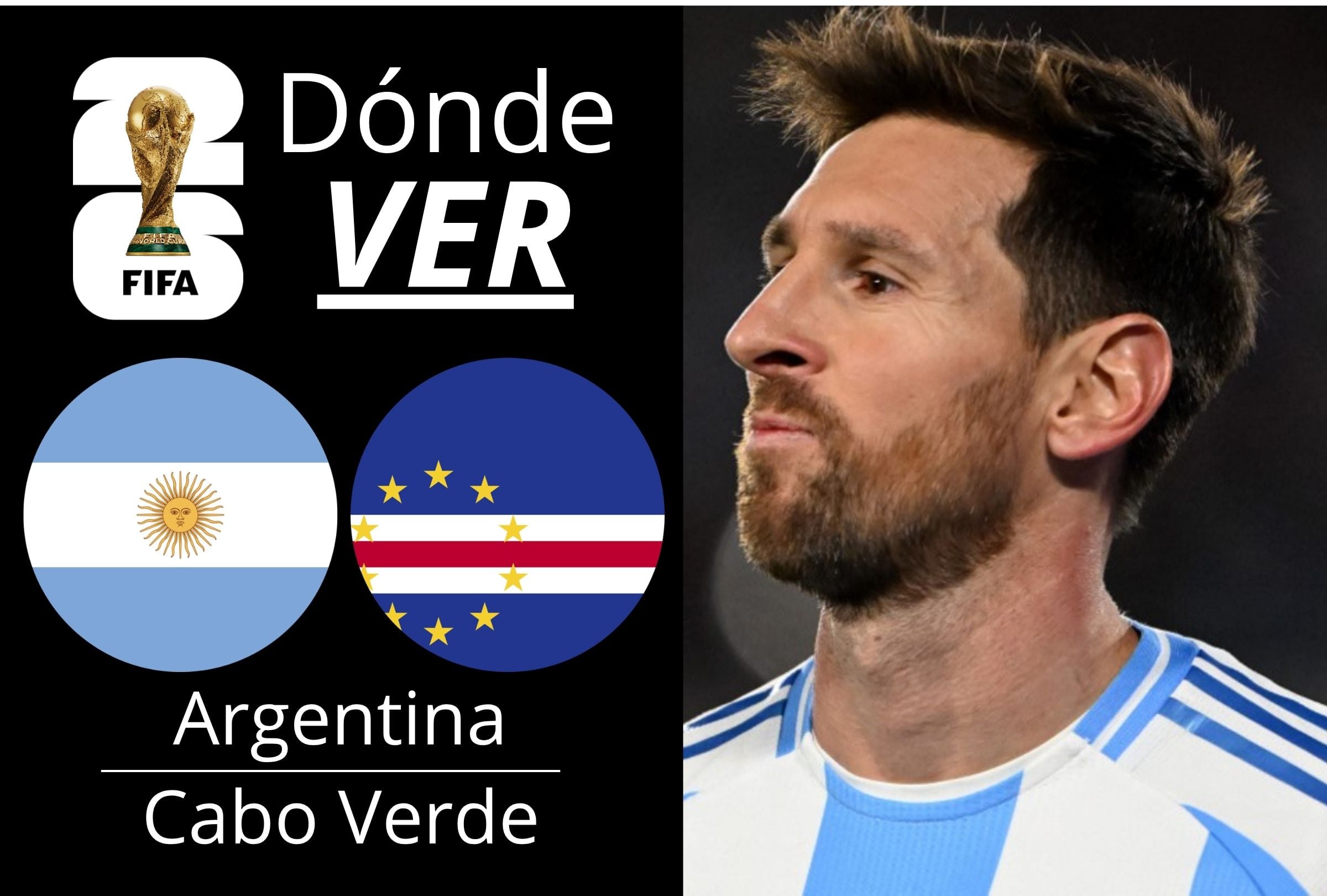 Conoce los horarios por país, canales de TV abierta y cable para ver el partido Argentina vs. Cabo Verde por 16vos de final desde el Hard Rock Stadium de Miami, por la Copa Mundial 2026. (Foto: Composición Depor)