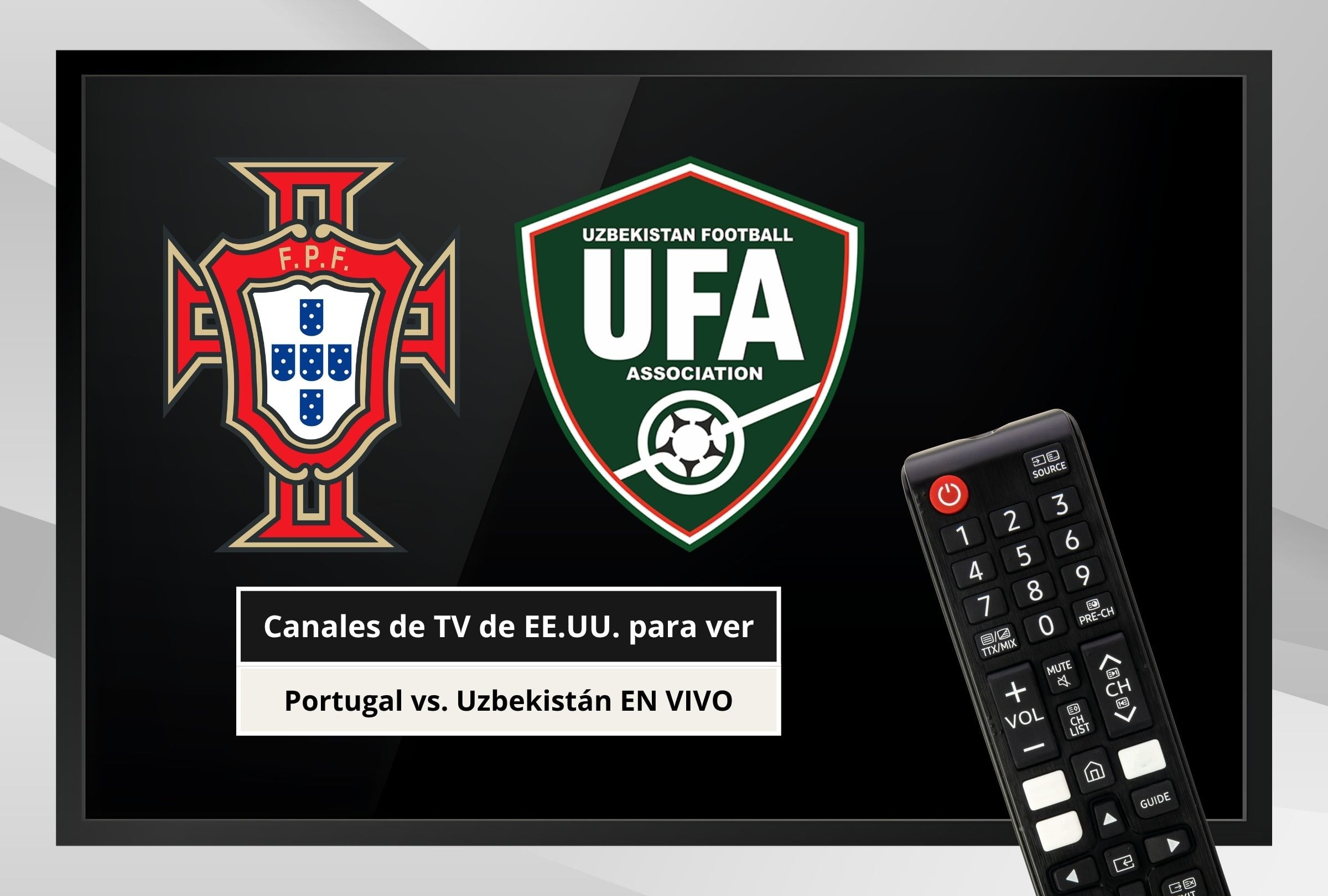 Revisa esta nota para que sepas en qué canales de TV se puede ver el Portugal vs. Uzbekistán por el Mundial de Fútbol 2026. (Foto: Composición Canva - Gestión Mix)