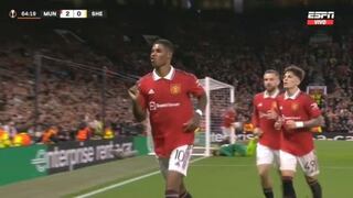 El gol de Rashford en Manchester United vs. Sheriff por Europa League [VIDEO]