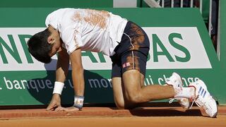 ¡Dura caída! Djokovic fue eliminado por Goffin en cuartos de final de Montecarlo