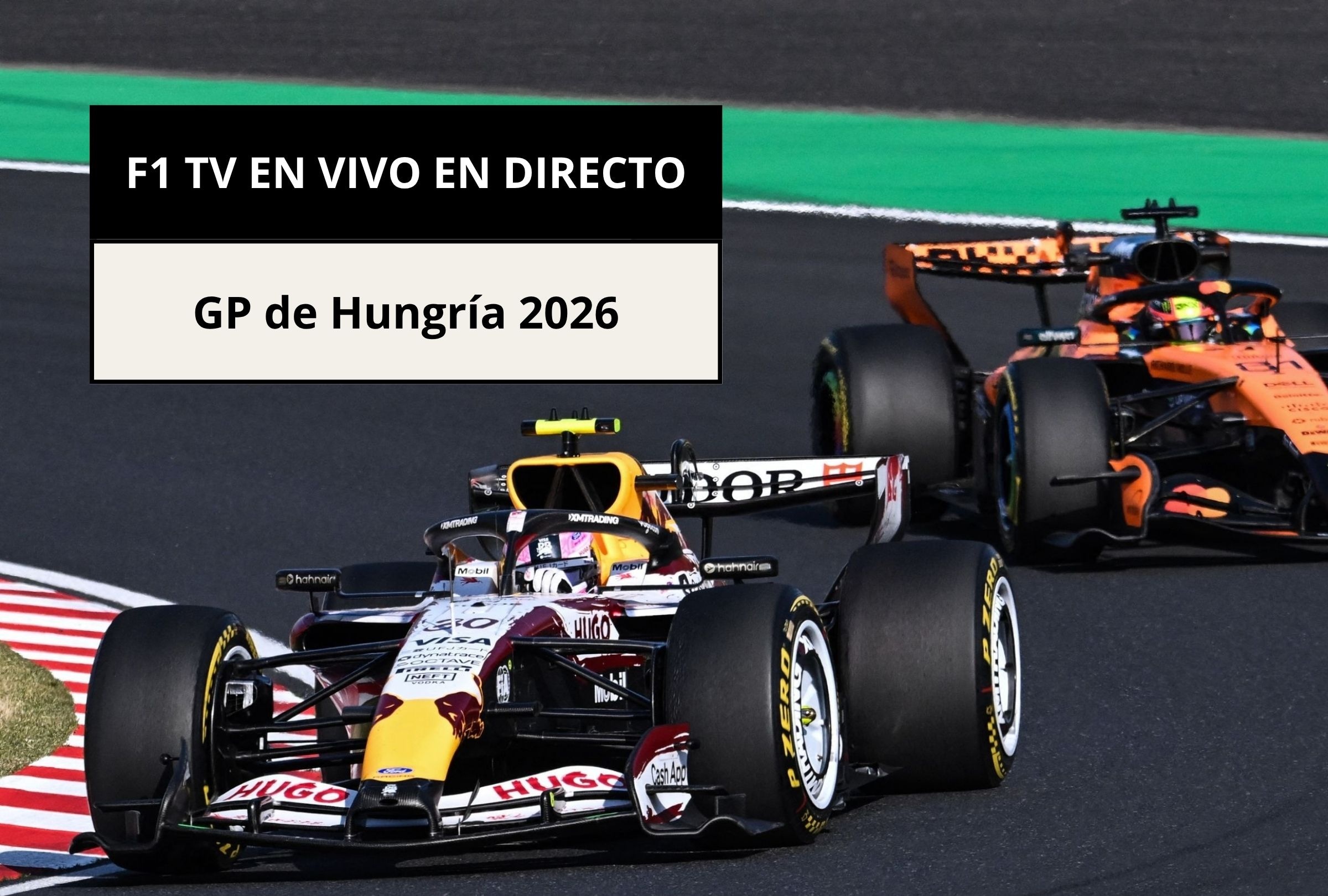 Revisa esta nota para que sepas cómo ver EN VIVO la carrera del GP de Hungría 2026 por F1 TV. (Foto: ANDREW CABALLERO-REYNOLDS / AFP y Composición Canva - Depor)
