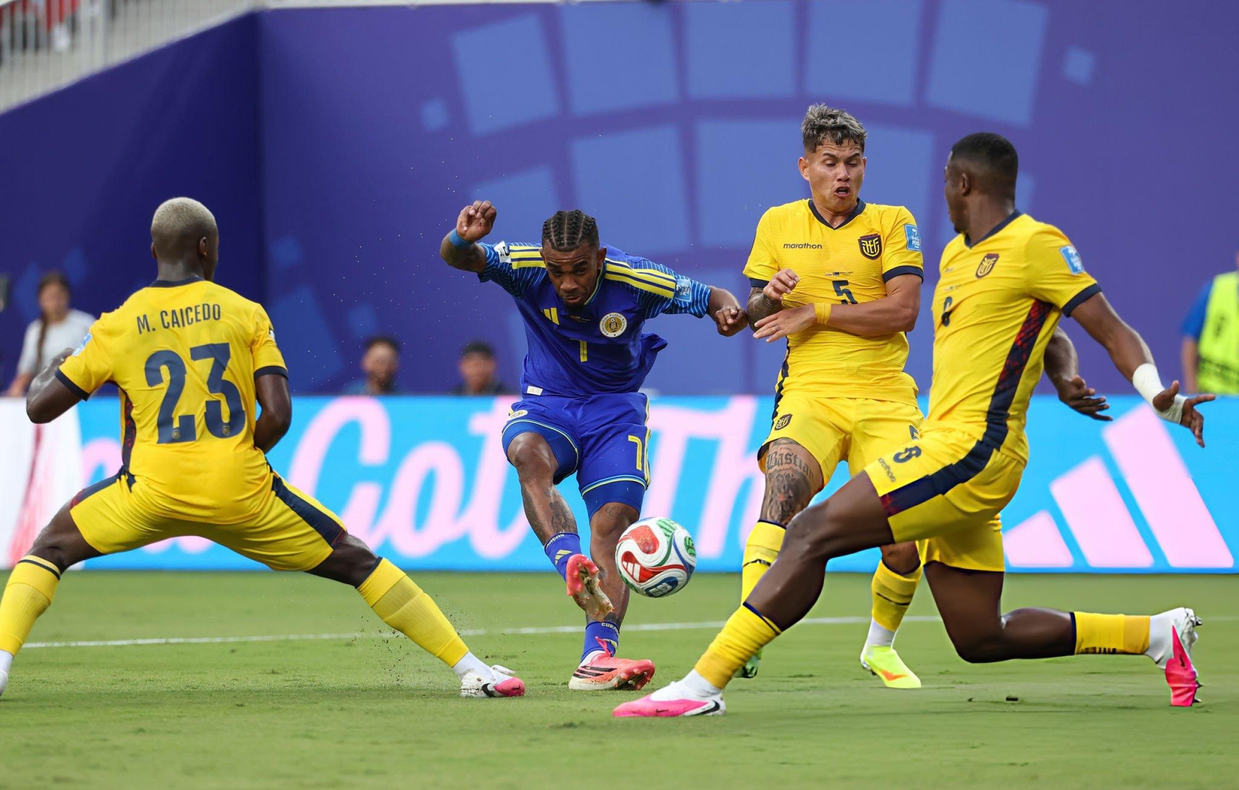Ecuador vs Curazao por la segunda jornada del Mundial. (Foto: Getty Images)