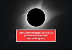 ¿Habrá cielo despejado en Valencia para ver el eclipse solar hoy, 12 de agosto?