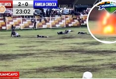 Huancayo: rayo fulmina a futbolista en pleno partido