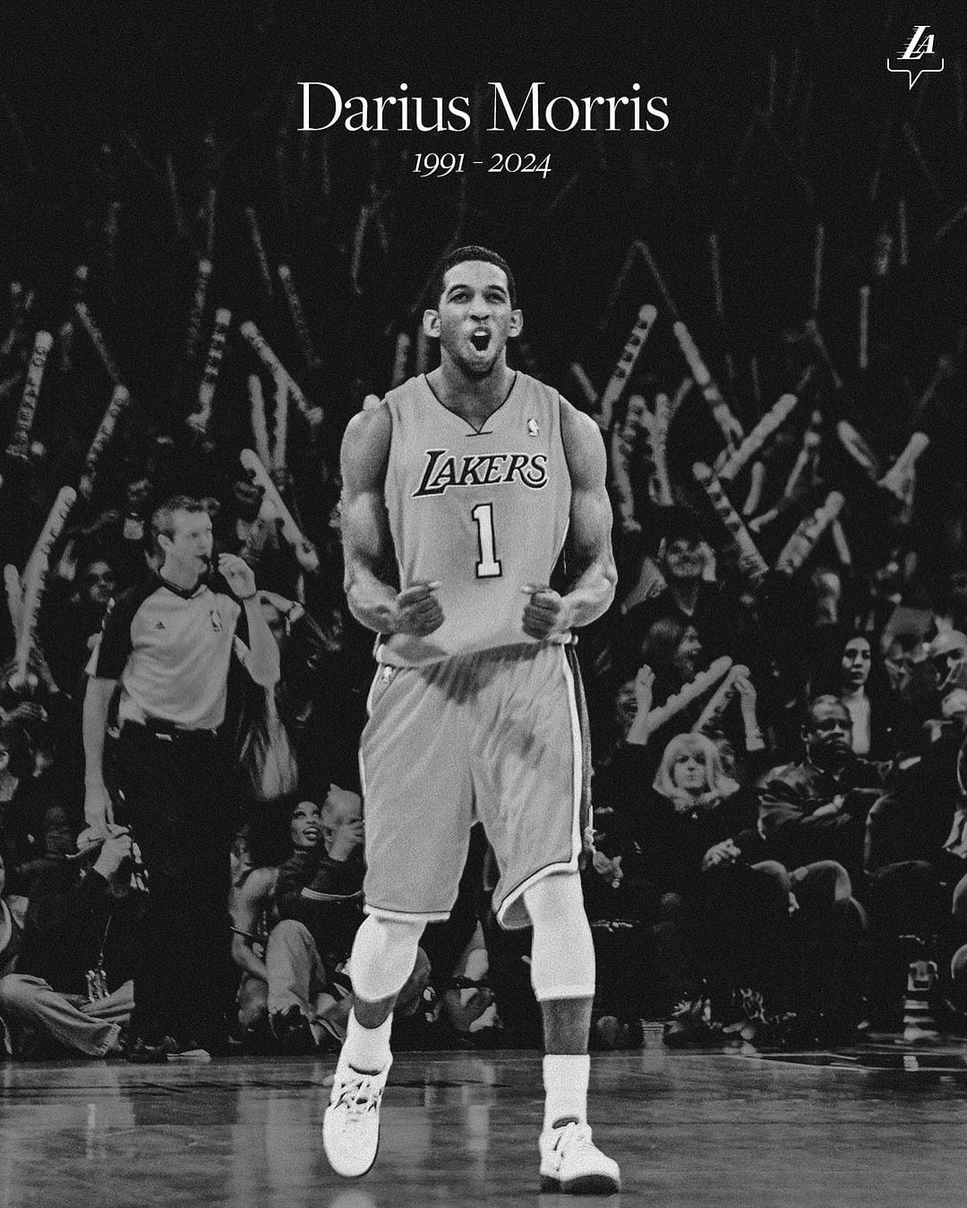 Los Lakers lamentaron el fallecimiento de Darius Morris a través de sus redes sociales (Foto: @lakers / Instagram)