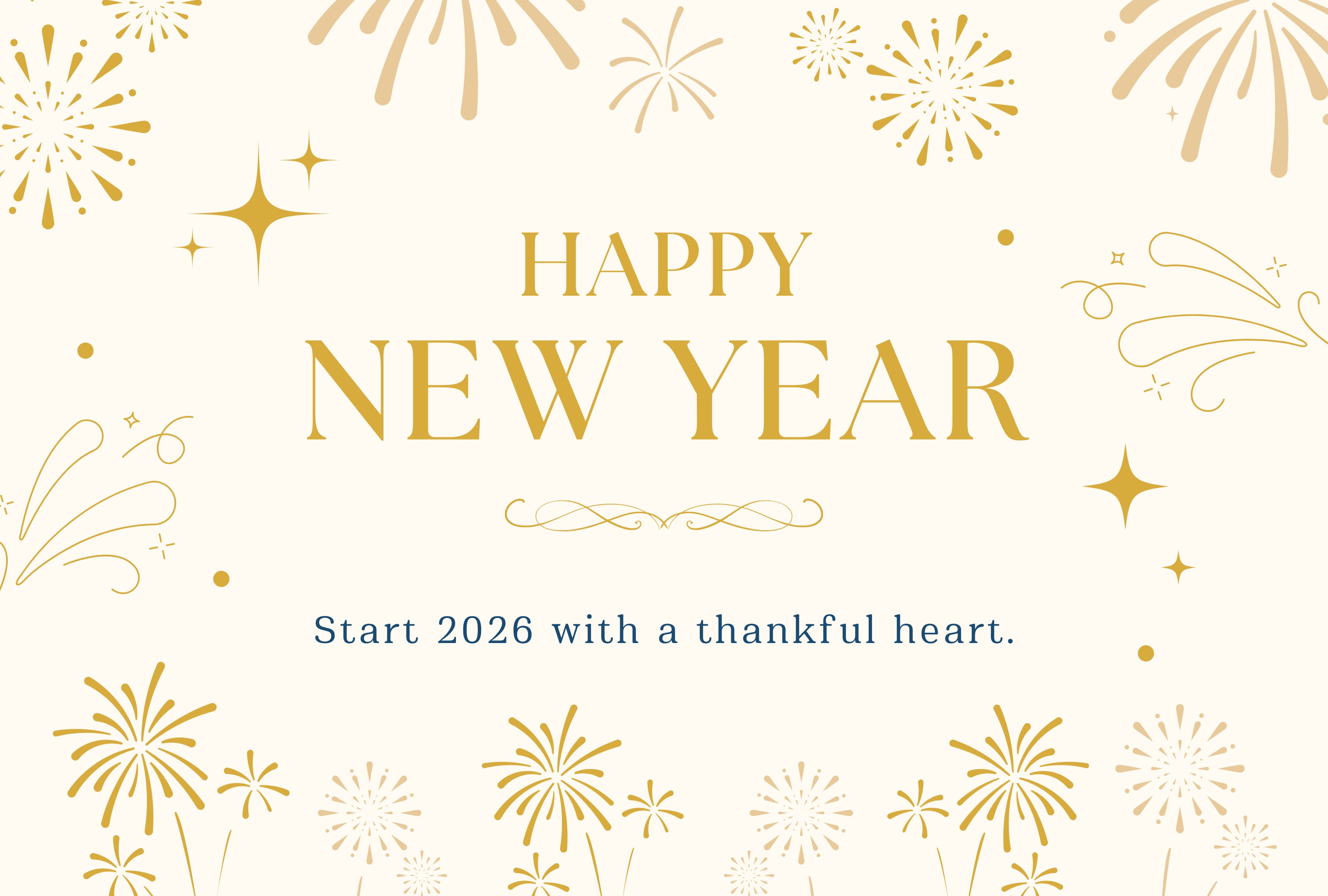 Start 2026 with a thankful heart. | Photo by canva.com / Depor