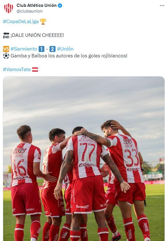 En un partido accidentado, Unión terminó venciendo a Sarmiento.