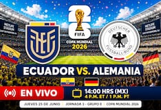 ¿En qué canal pasan el Ecuador vs. Alemania EN VIVO hoy por la Copa Mundial de la FIFA 2026?