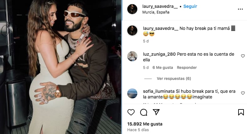 Publicación de Laury Saavedra que pudo haber sido una pista sobre su condición (Foto: Laury Saavedra / Instagram)
