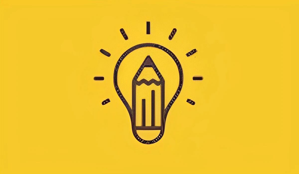 Esta imagen, que posee un fondo de color amarillo, te muestra dos dibujos: el de un lápiz y el de un foco. (Foto: MDZ Online)