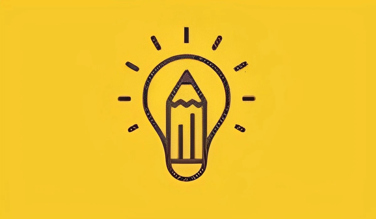 Esta imagen, que posee un fondo de color amarillo, te muestra dos dibujos: el de un lápiz y el de un foco. (Foto: MDZ Online)