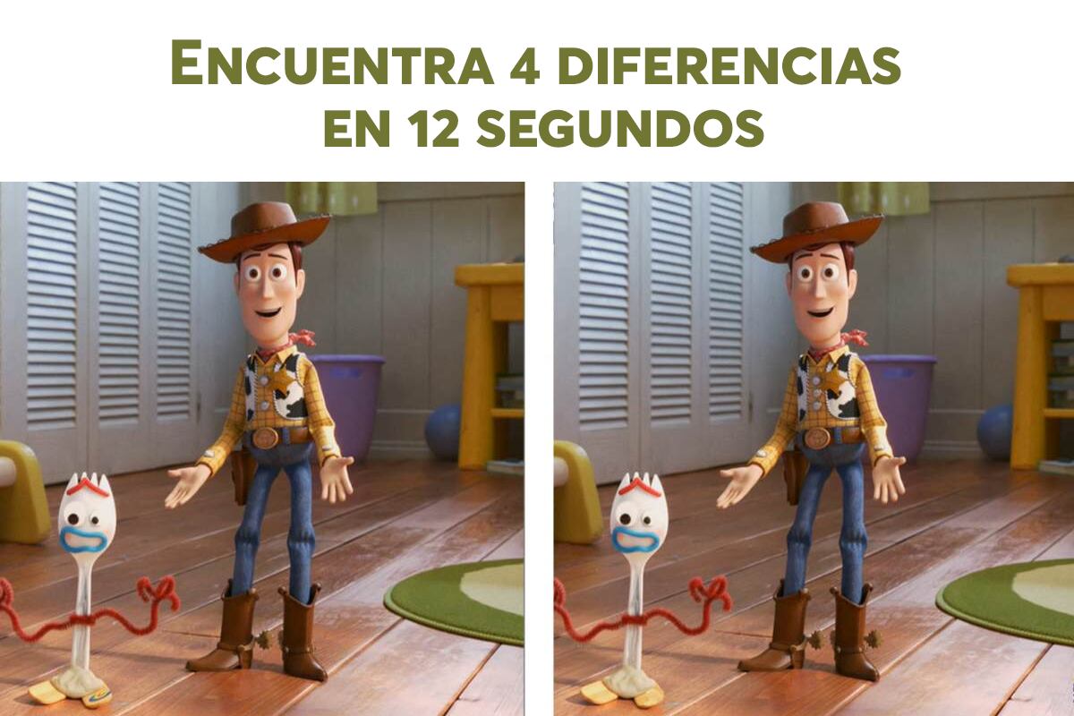 DESAFÍO VISUAL | Adéntrate en el mundo de Toy Story y demuestra tus habilidades visuales encontrando 4 diferencias en las imágenes en tan solo 12 segundos | Super Quiz | @Disney