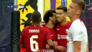 En el área no perdona: gol de Mohamed Salah para el 1-0 de Liverpool vs. RB Leipzig [VIDEO]