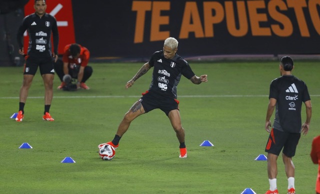 Última práctica de la Selección Peruana en el estadio Monumental, antes del partido ante República Dominicana. (Foto: Julio Reaño/@photo.gec)