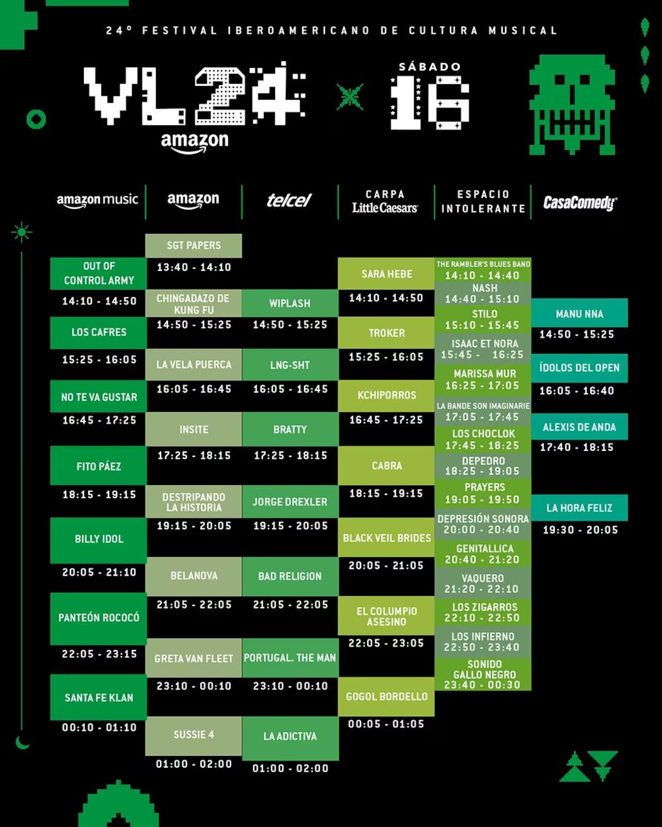 Vive Latino 2024: horarios del sábado 16 de marzo (Foto: Difusión)