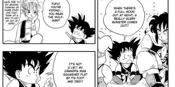 Goku explica lo ocurrido con su abuelo