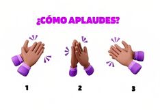 La posición de tus manos al momento de aplaudir dirá si tienes mente maliciosa o no
