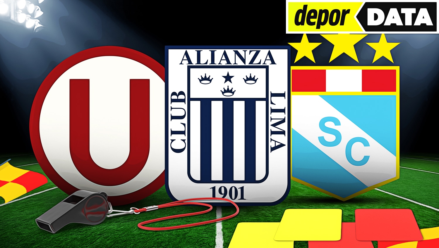 Las decisiones arbitrales para Universitario, Alianza Lima y Sporting Cristal. (Diseño: Depor)