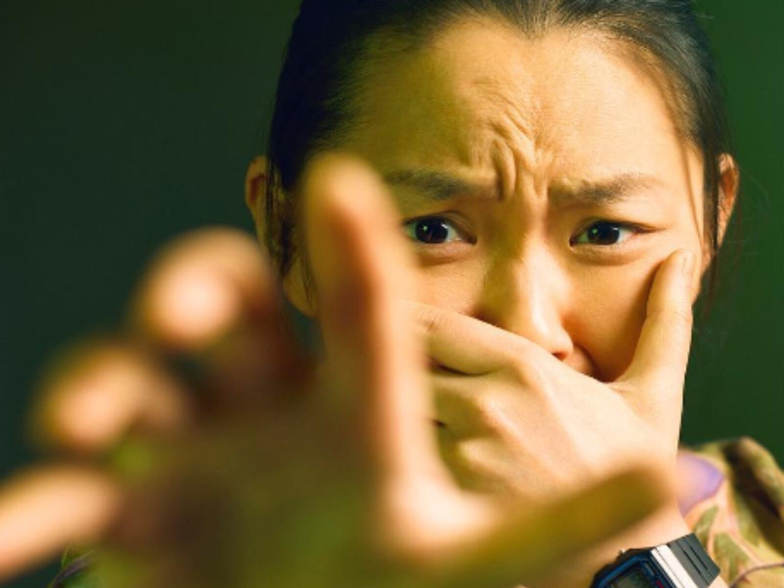 La actriz haciendo una escena (Foto: Thaddea Graham / Instagram)