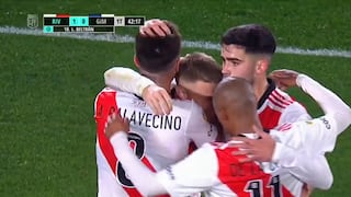 Un cazador: gol de Lucas Beltrán para el 1-0 de River vs. Gimnasia por la Liga Profesional [VIDEO]