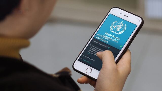 Así puedes comunicarte con la OMS en WhatsApp y saber qué hacer frente al coronavirus