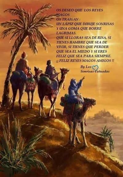 Imágenes para compartir en redes sociales por el Día de los Reyes Magos. (Foto: Internet).
