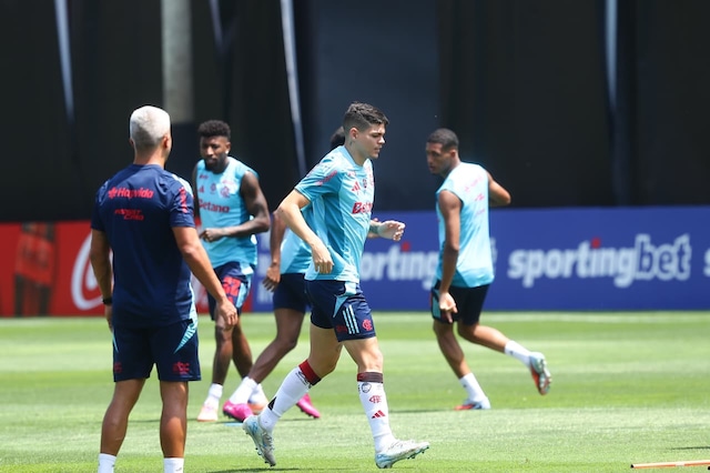 Flamengo ya entrena en la Videna con miras a la final de la Copa Libertadores. (Foto: Jesús Saucedo / Depor)