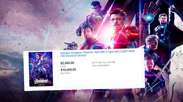 'Avengers: Endgame': venta de entradas para el estreno alcanzan los 50 mil soles en Internet