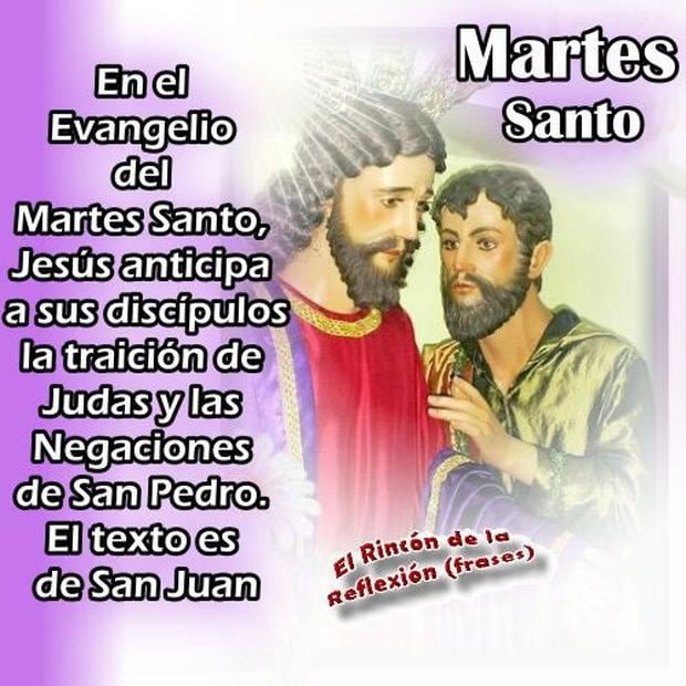 Frases y mensajes de buenos días para compartir este Martes Santo en redes sociales (Foto: Internet).