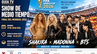 ¿En qué canal transmiten el show de medio tiempo de la final del Mundial 2026 con Shakira?