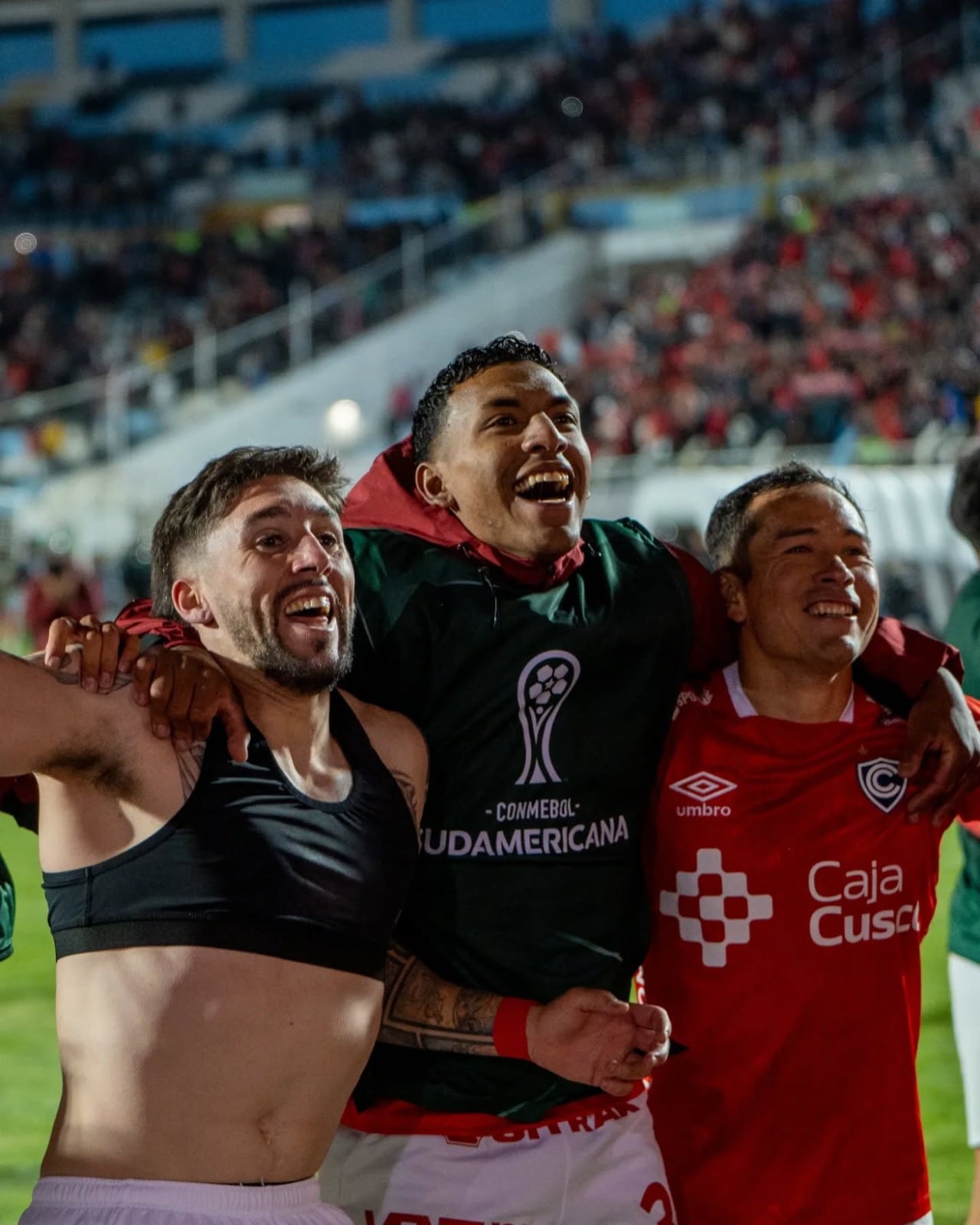 Así celebró Cienciano su clasificación a la fase de grupos de la Sudamericana (FOTO: GEC)