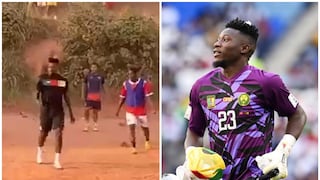 Tras dejar el Mundial: André Onana jugó un partido en una ciudad de Camerún