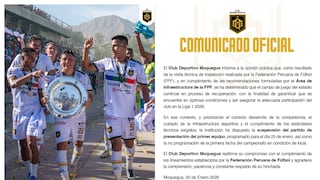No habrá presentación: CD Moquegua suspende ‘Tarde Aurinegra’ tras inspección de la FPF