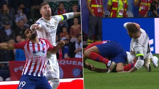 ¡No cobraron nada! El codazo de Sergio Ramos a Diego Costa en la Supercopa de Europa 2018