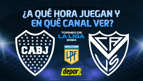 Revisa a qué hora y en qué canales ver Boca vs Vélez por la Liga Profesional Argentina. (Diseño: Depor).