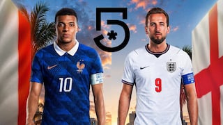 Canal 5 (TUDN) televisaron el partido Inglaterra 6-4 Francia por el Mundial 2026